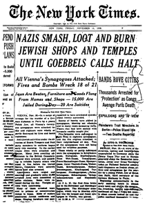 Read more about the article The November Pogrom (Kristallnacht or The Night of Broken Glass)